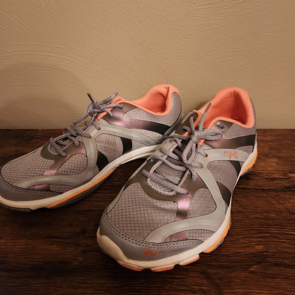 Ryka Silver and Peach Sneaker Size 8.5W